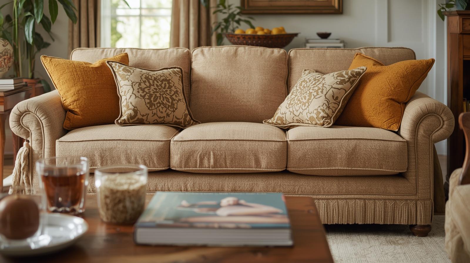 home decure ek sofa ka photo banao