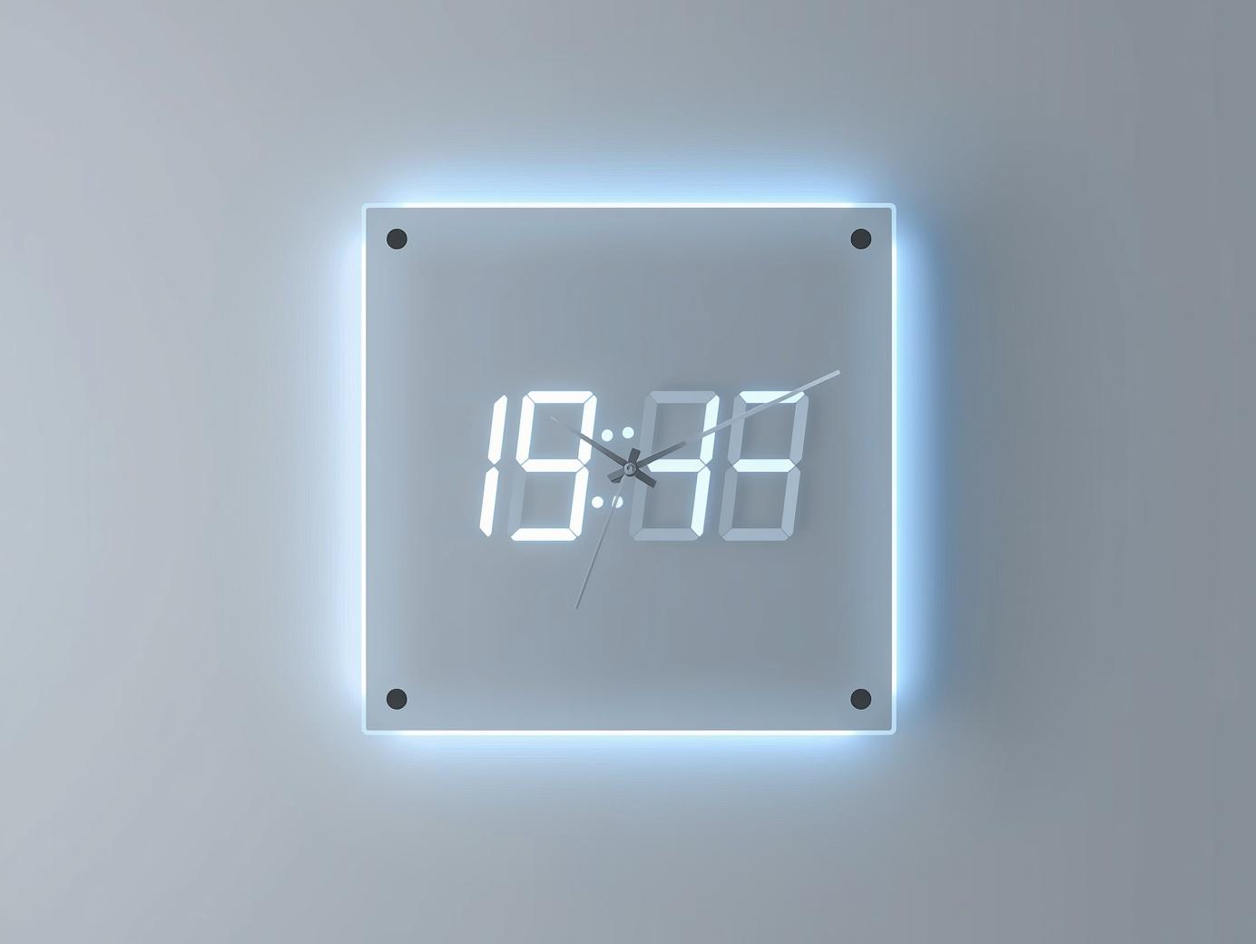 led wall clock create for sell on website